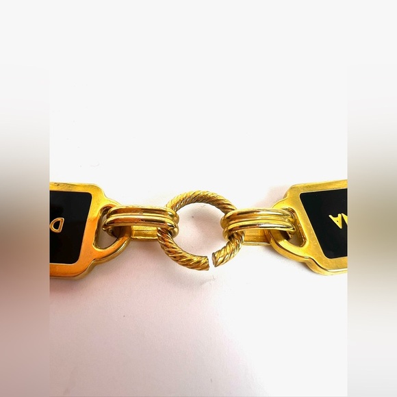 DOLCE&GABBANA Chain Belt Black and Gold - Picture 6 of 10
